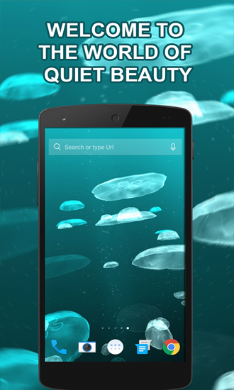 Screenshots of the Jellyfishes for Android tablet, phone.