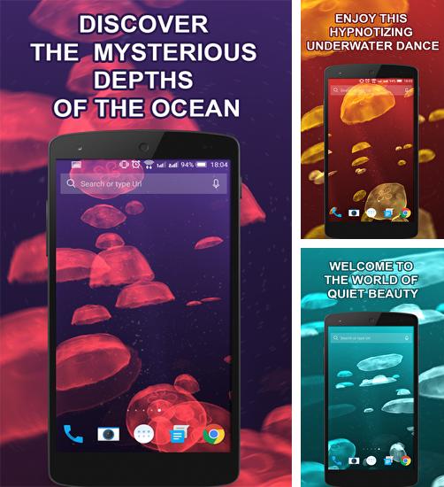 Jellyfishes - бесплатно скачать живые обои на Андроид телефон или планшет.