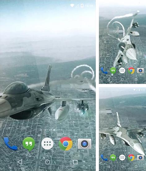 Kostenloses Android-Live Wallpaper Jet-Flug. Vollversion der Android-apk-App Jet Flight für Tablets und Telefone.