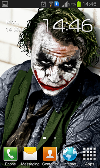 Joker - безкоштовно скачати живі шпалери на Андроїд телефон або планшет.