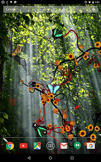 Screenshots of the Jungle of flowers for Android tablet, phone.