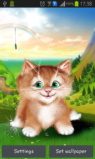 Kitten - безкоштовно скачати живі шпалери на Андроїд телефон або планшет.