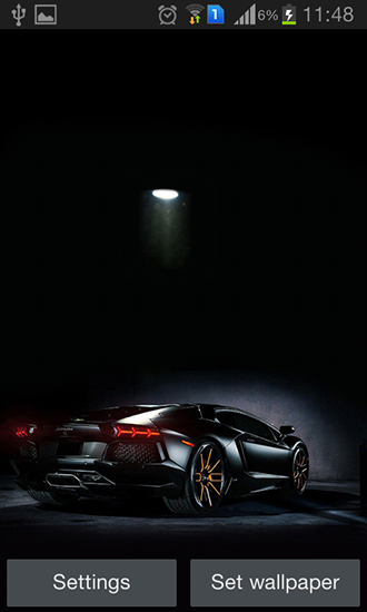 Screenshots of the Lamborghini for Android tablet, phone.
