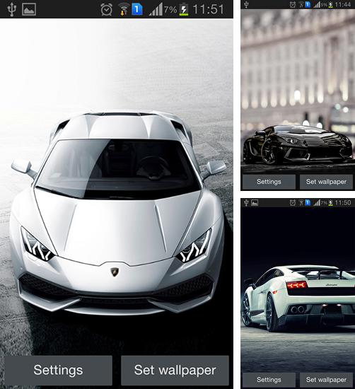 Дополнительно к живым обоям на Андроид телефоны и планшеты Ровные земли, вы можете также бесплатно скачать заставку Lamborghini.