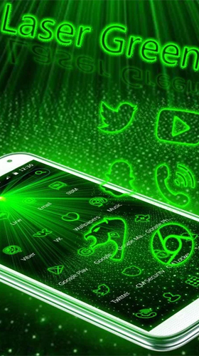 Laser green light für Android spielen. Live Wallpaper Grünes Laserlicht kostenloser Download.