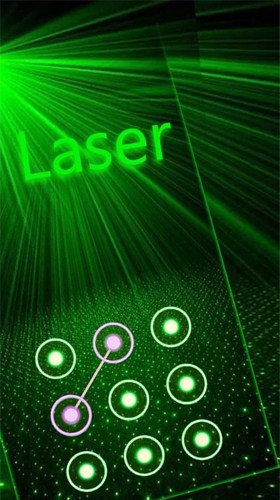 Як виглядають живі шпалери Laser green light.
