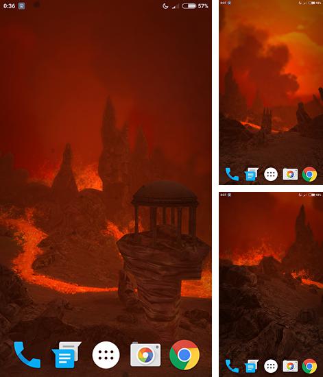 Kostenloses Android-Live Wallpaper Lava. Vollversion der Android-apk-App Lava für Tablets und Telefone.