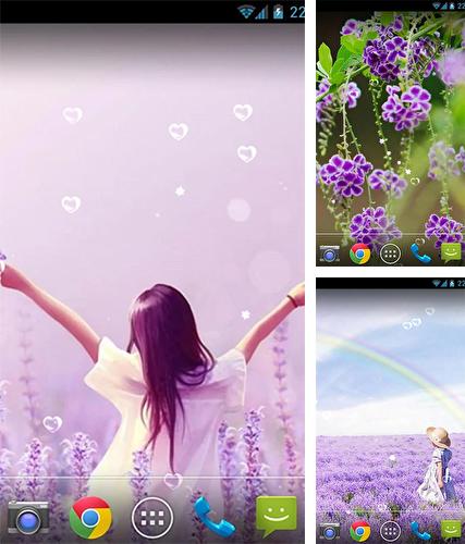 Kostenloses Android-Live Wallpaper Laveldel. Vollversion der Android-apk-App Lavender by orchid für Tablets und Telefone.