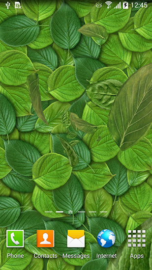Screenshots of the Leaves 3D for Android tablet, phone.