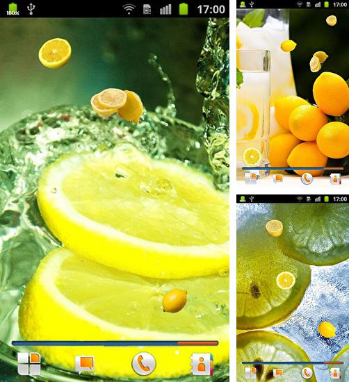 Дополнительно к живым обоям на Андроид телефоны и планшеты Разные полосы, вы можете также бесплатно скачать заставку Lemon.