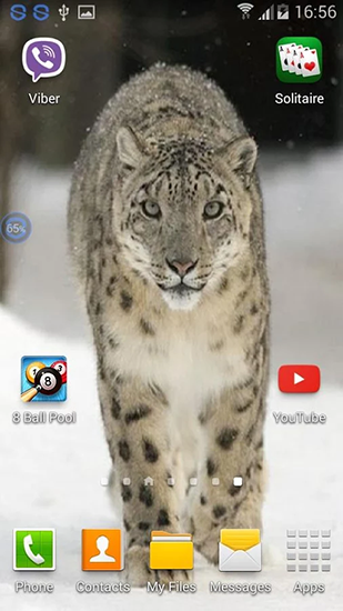 Écrans de Leopards: shake and change pour tablette et téléphone Android.