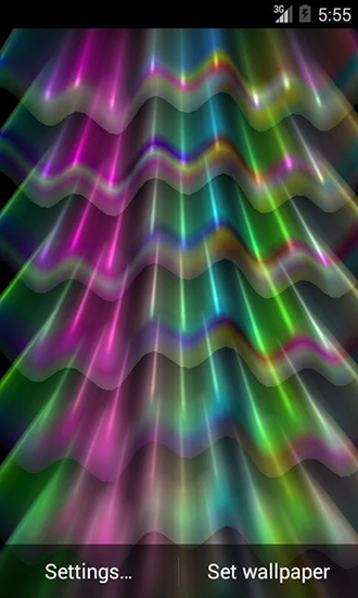 Papeis de parede animados Onda de luz para Android. Papeis de parede animados Light wave para download gratuito.