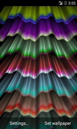 Light wave - скріншот живих шпалер для Android.