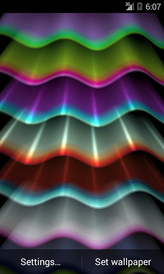 Як виглядають живі шпалери Light wave.
