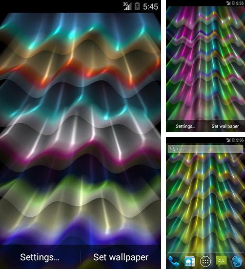 In addition to live wallpaper Awesome for Android phones and tablets, you can also download Light wave for free.