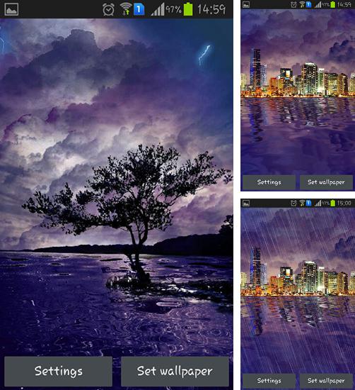 Дополнительно к живым обоям на Андроид телефоны и планшеты Звездопад 2 3D, вы можете также бесплатно скачать заставку Lightning.