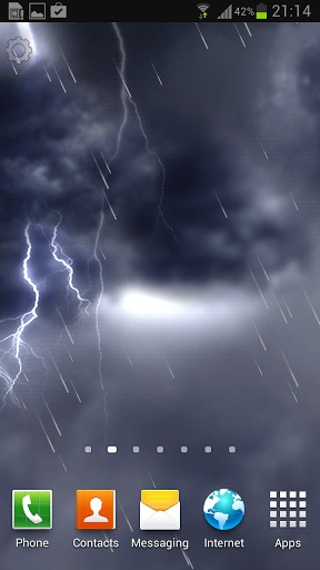 Fondos de pantalla animados a Lightning storm para Android. Descarga gratuita fondos de pantalla animados Tormenta de relámpagos.