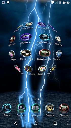 Скриншот Lightning storm 3D. Скачать живые обои на Андроид планшеты и телефоны.