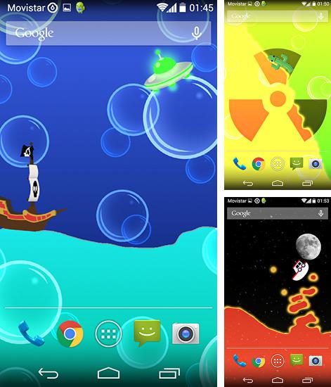 In addition to live wallpaper Tropical ocean for Android phones and tablets, you can also download Liquify for free.