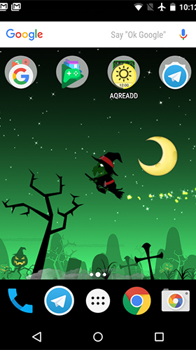 Screenshots do Planeta da bruxinha para tablet e celular Android.