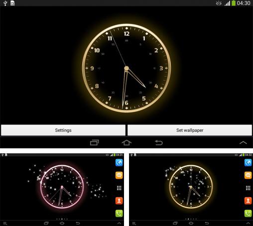 In addition to live wallpaper Sharks for Android phones and tablets, you can also download Live clock for free.