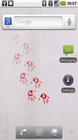 Papeis de parede animados Rastros para Android. Papeis de parede animados Live Prints para download gratuito.