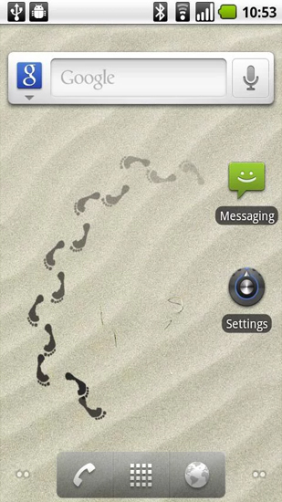 Screenshots do Rastros para tablet e celular Android.