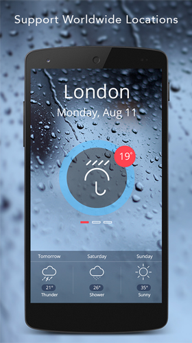Fondos de pantalla animados a Live weather para Android. Descarga gratuita fondos de pantalla animados Tiempo en directo.