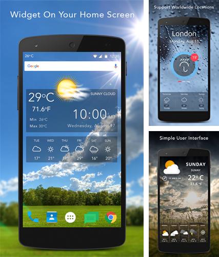 Kostenloses Android-Live Wallpaper Live Wetter. Vollversion der Android-apk-App Live weather für Tablets und Telefone.