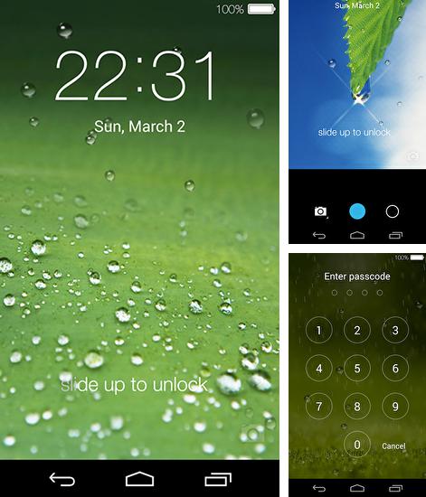 Kostenloses Android-Live Wallpaper Bildschirmsperre. Vollversion der Android-apk-App Lock screen für Tablets und Telefone.