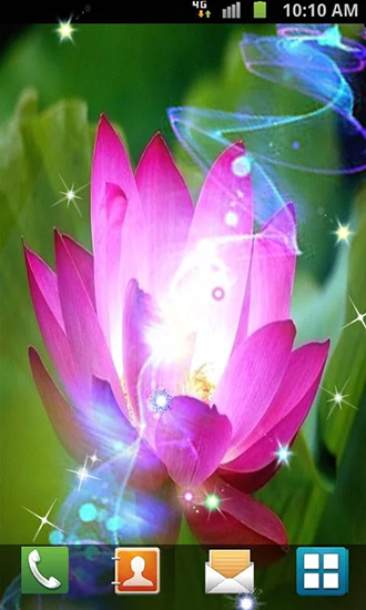 Як виглядають живі шпалери Lotus by Venkateshwara apps.