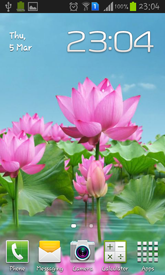 Lotus pond - бесплатно скачать живые обои на Андроид телефон или планшет.