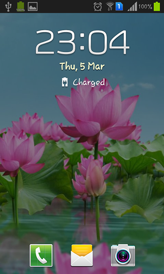 Screenshots do Lagoa de Lotus para tablet e celular Android.