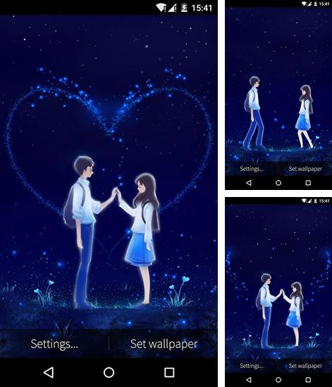 Kostenloses Android-Live Wallpaper Liebe und Herz. Vollversion der Android-apk-App Love and heart für Tablets und Telefone.