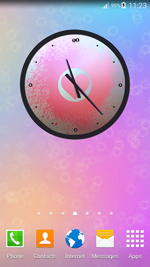 Love: Clock für Android spielen. Live Wallpaper Liebe: Uhr kostenloser Download.