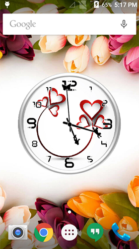 Fondos de pantalla animados a Love: Clock by Lo Siento para Android. Descarga gratuita fondos de pantalla animados Amor: Reloj.