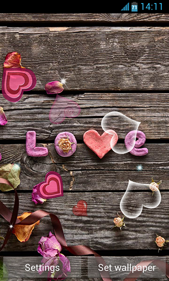 Love hearts - бесплатно скачать живые обои на Андроид телефон или планшет.