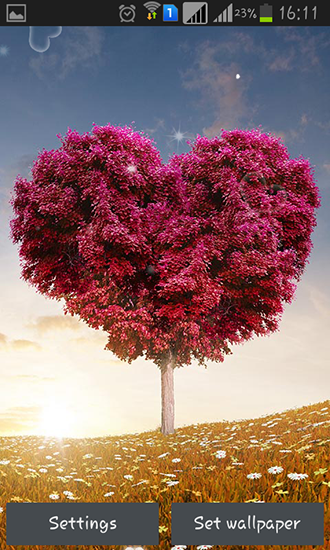 Love tree by Pro live wallpapers - скачать бесплатно живые обои для Андроид на рабочий стол.