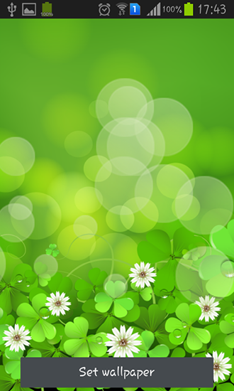 Lucky clover - бесплатно скачать живые обои на Андроид телефон или планшет.