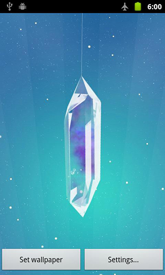 Lucky crystal - скріншот живих шпалер для Android.