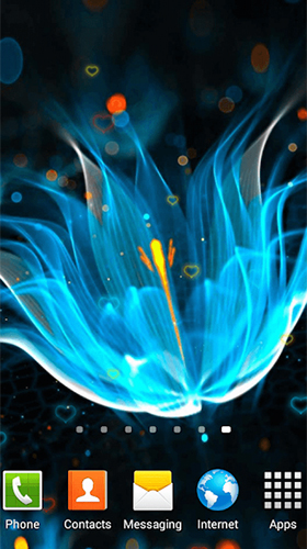 Écrans de Luminous flower pour tablette et téléphone Android.