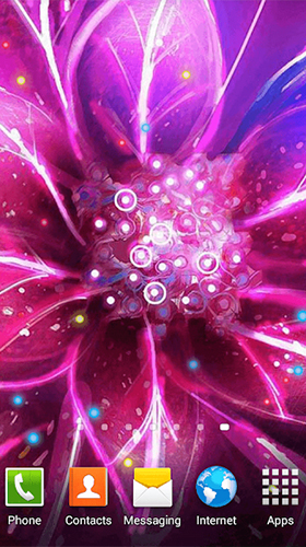 Як виглядають живі шпалери Luminous flower.