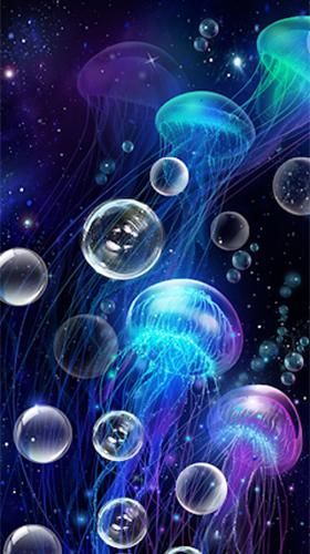 Luminous jellyfish HD - безкоштовно скачати живі шпалери на Андроїд телефон або планшет.