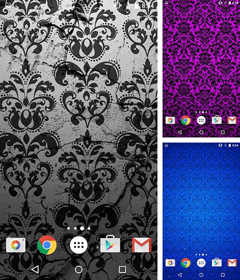 Zusätzlich zum Live Wallpaper Sternennacht: Zug für Android Mobiltelefone und Tablets, können Sie auch Luxury patterns, Luxuriöse Muster kostenlos herunterladen.