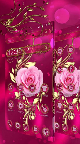 Papeis de parede animados Rosa de vintage de luxo para Android. Papeis de parede animados Luxury vintage rose para download gratuito.