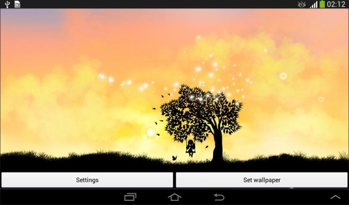 Magic touch - скріншот живих шпалер для Android.