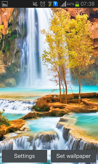 Magic waterfall - безкоштовно скачати живі шпалери на Андроїд телефон або планшет.