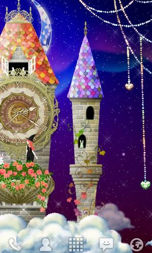 Papeis de parede animados Torre do relógio mágico para Android. Papeis de parede animados Magical clock tower para download gratuito.