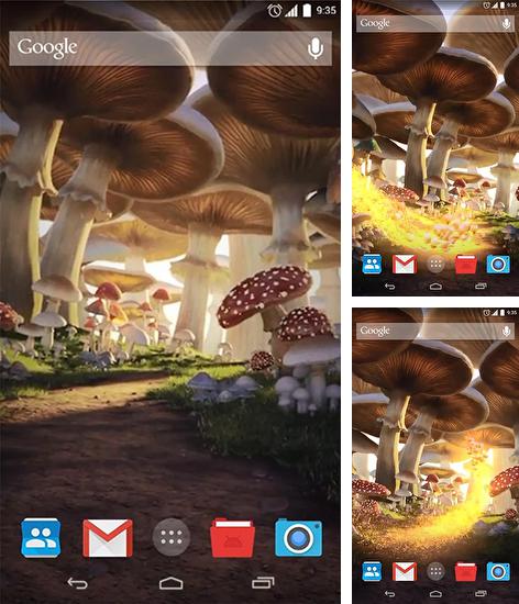 Además de fondo de pantalla animados Flor de otoño para teléfonos y tabletas Android, también puedes descargarte gratis Magical forest.