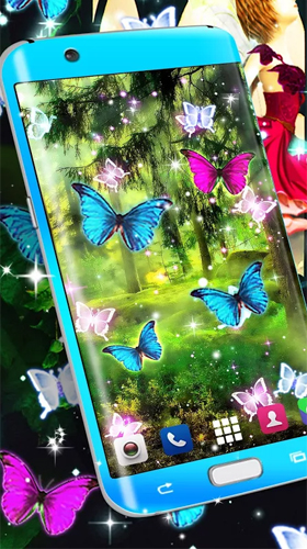 Android タブレット、携帯電話用HD ウォールペーパーズ・シームズ: 魔法の森のスクリーンショット。